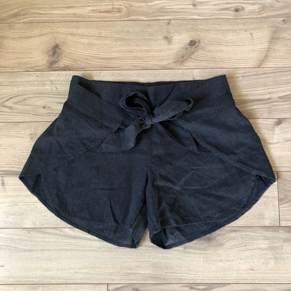 Women's Patagonia Garden Island Charcoal Gray Hemp Blend Shorts size XS - Picture 2 of 12